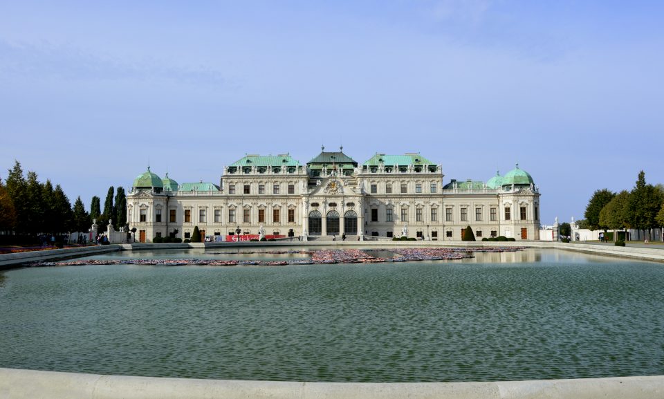 Vienna. Lo stupendo Palazzo del Belvedere.