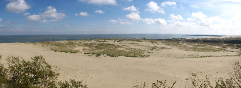 Nida. veduta del Sahara Baltico dalla duna Parnidis.
